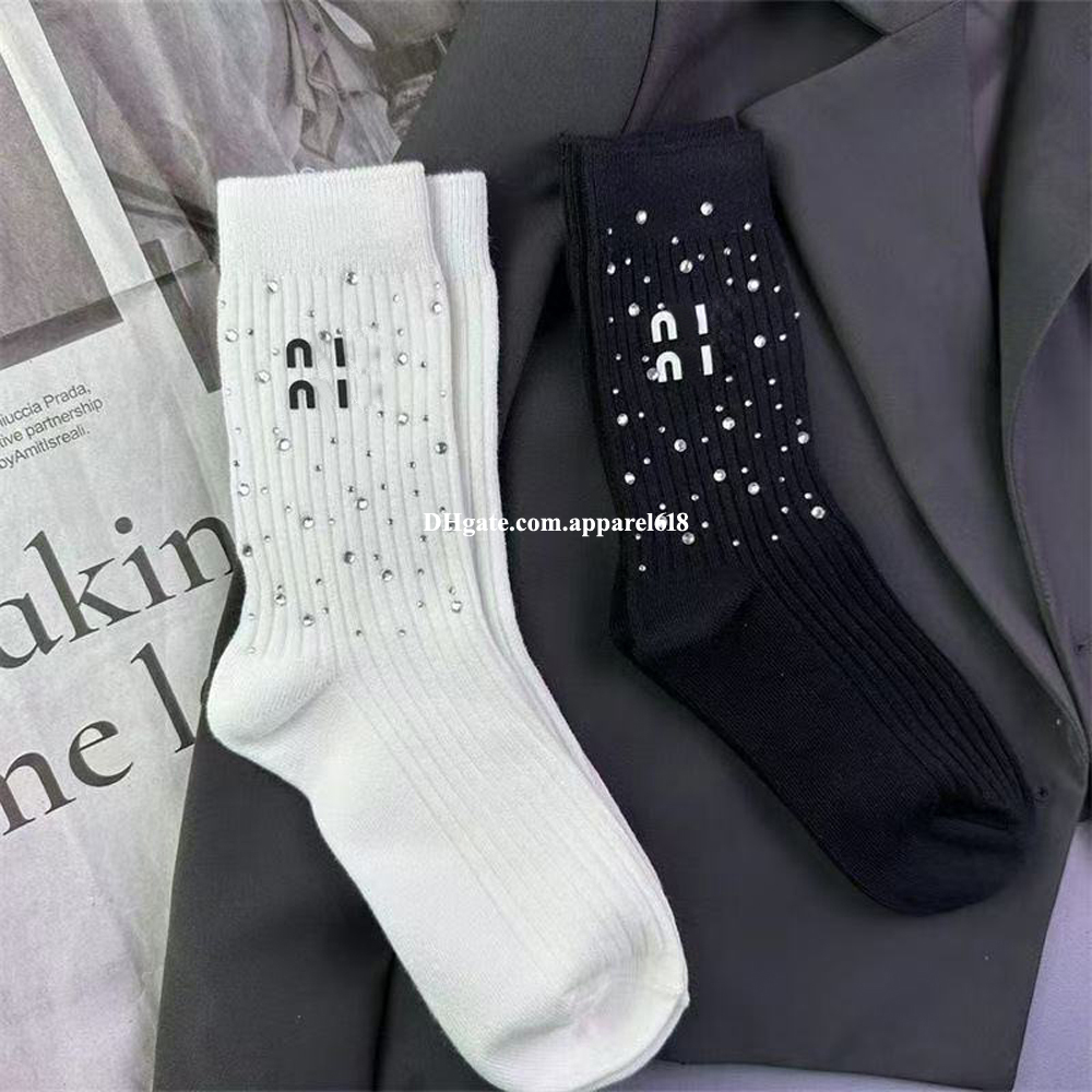Women Men designer Sock Fashion Dressy Hip Hop Leg Socks for Girls Lady Knee High Design Full Letter Print Stocking Streetwear-image-768520812