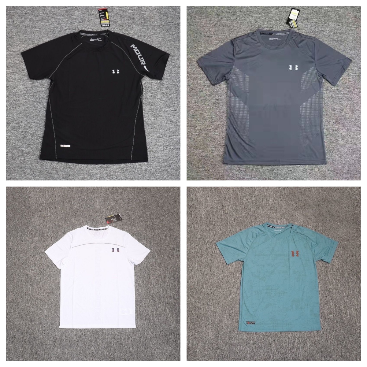 Men's T-Shirts Designer UASummer quick drying casual breathable training fitness running top