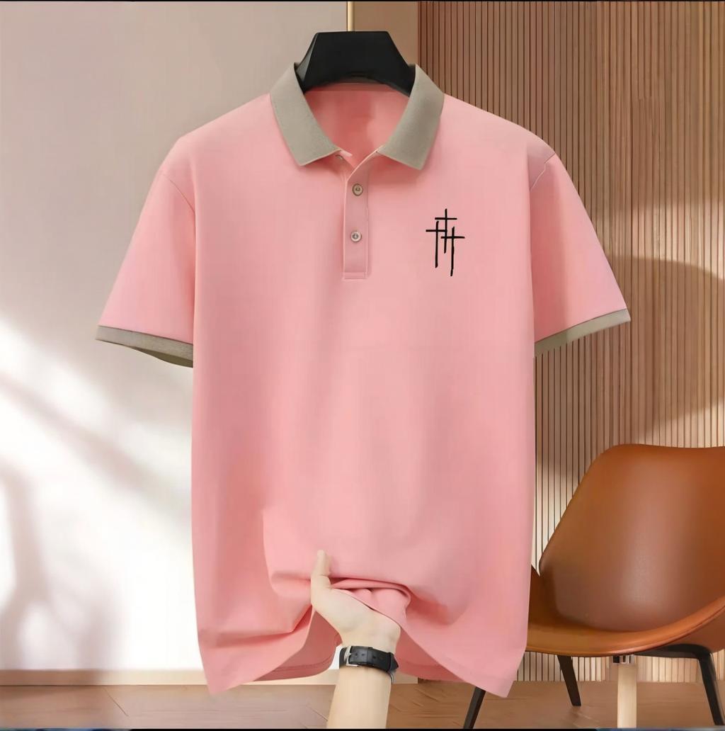Man cross Print Polo Shirt Designer T Shirts Short Sleeve Casual Slim Fit Summer mens Tshirts Tops Fashion polo shirts