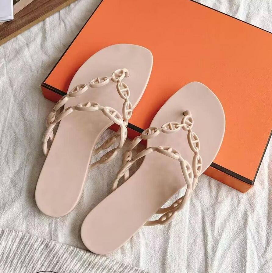Summer Designer Wholesale Daily Wear Island Sandal Shoes Chaine Dancre Straps Waterproof TPU Rubber Sole Comfort Lady Slip On Beach Slippers Beach S