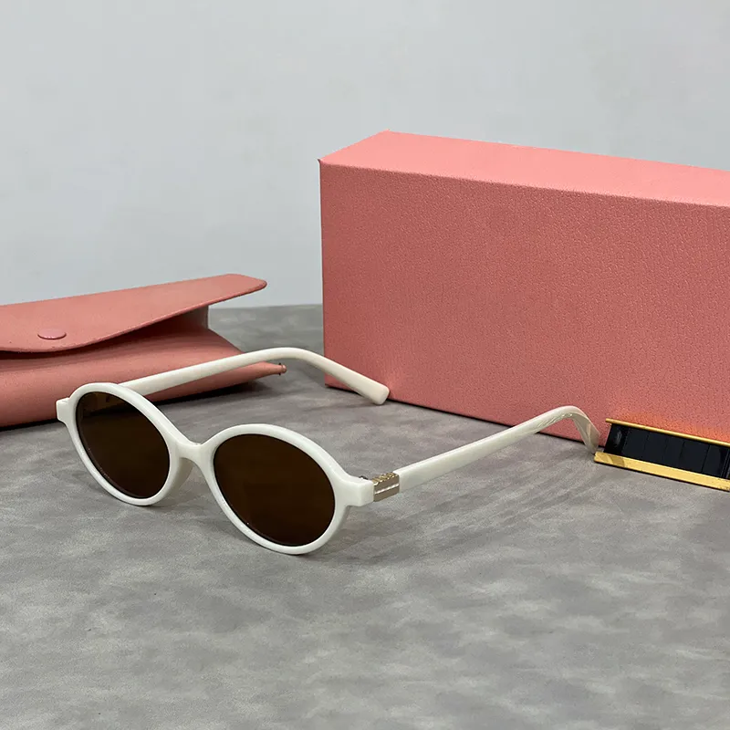 Luxury Designer Sunglasses Oval Lens Glasses Casual Sunglasses for Women Mens Sunglass Outdoor Photo Shade Glasses Travel With Box