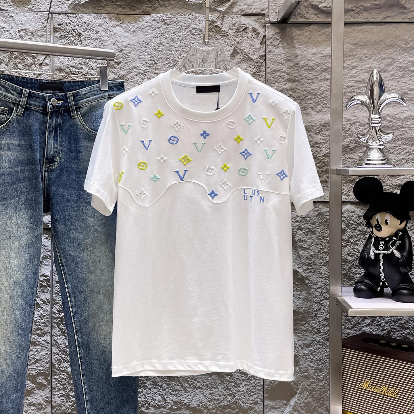 t shirt designer mens fashion t shirt mens shirt for top womens tshirt crew neck shorts letter tee sleeve cotton breathable shirt xl white black-image-979057047