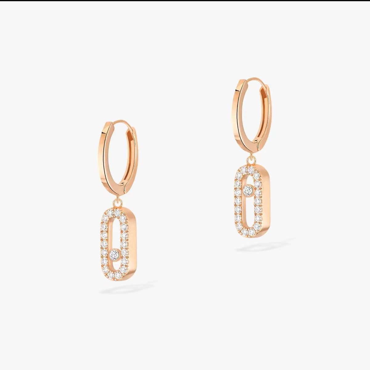 luxury earrings Jewelry woman designer Full diamonds earrings for women, 925 sterling silver thick plated 18K gold luxury jewelry agile niche ear-image-1076253219