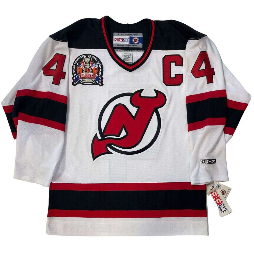 SCOTT STEVENS 1995 COUPE STANLEY NEW JERSEY Stitch ajouter le numéro de nom