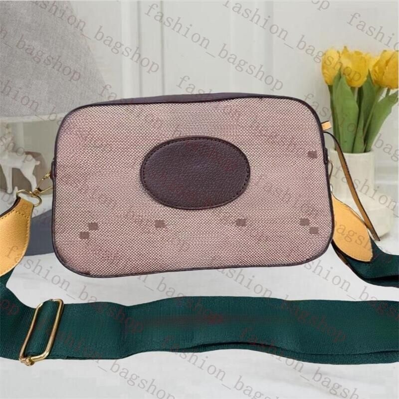 Designer Men Femmes Messenger Messager Mydacteur de caméra Cross-Body District Sac à main noir sac d'ordinateur portable Babrelle de cartons de l