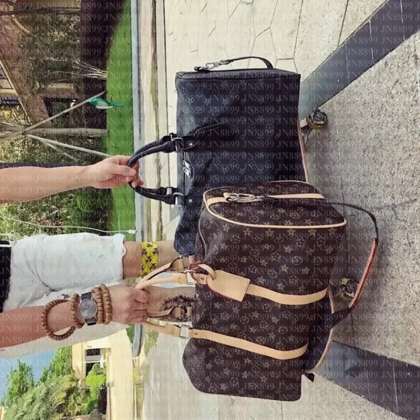 designer duffle bag Men women fashion travel bag Large capacity Zipper coated canvas pu leather hand bill shoulder crossbody travel bags