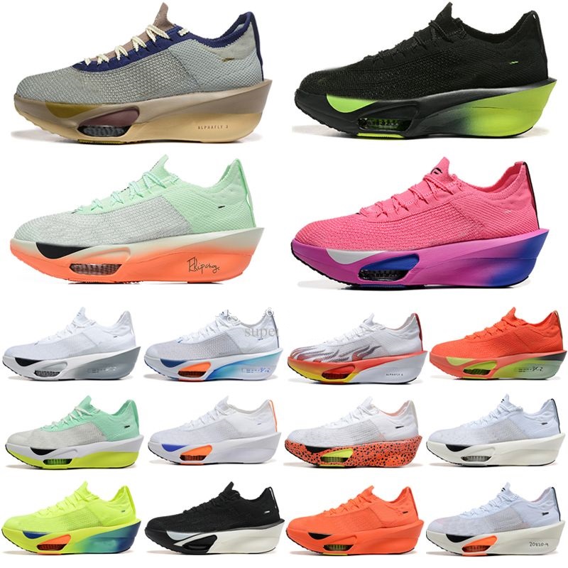 Designer Fly Next% 3 knit Casual Shoes Men Women Alphaflys Hyper Royal Yellow Aurora Green Ekiden Be True Volt Racer Blue Sail White Particle Gre-image-963603436