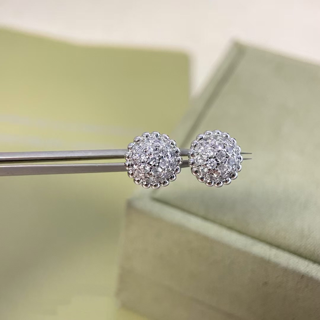 earrings designer earring 18K Gold Plated mini Classic fashion diamond earrings moissanite earrings clover earrings Gift jewelry woman designer