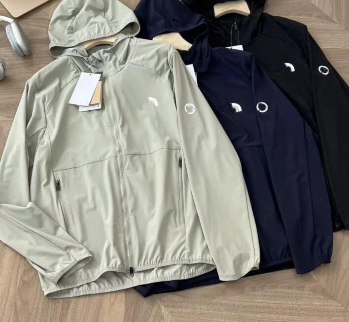 Spring Autumn jacket Mens loose Ice Silk Coats Ultra Thin Sun Protection Clothing high quality Male Outerwear Jacktes Leisure Sports Windbreaker