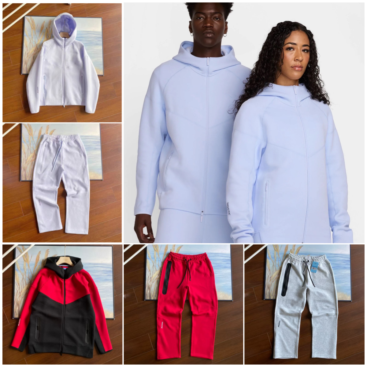 Mens Hoodies Nocta Tracksuit Designer Tech fleece jacket zipper Hoodie Pants puffer Set Two Piece Suit Woman hoode Sweatshirts Trousers Streetwear J