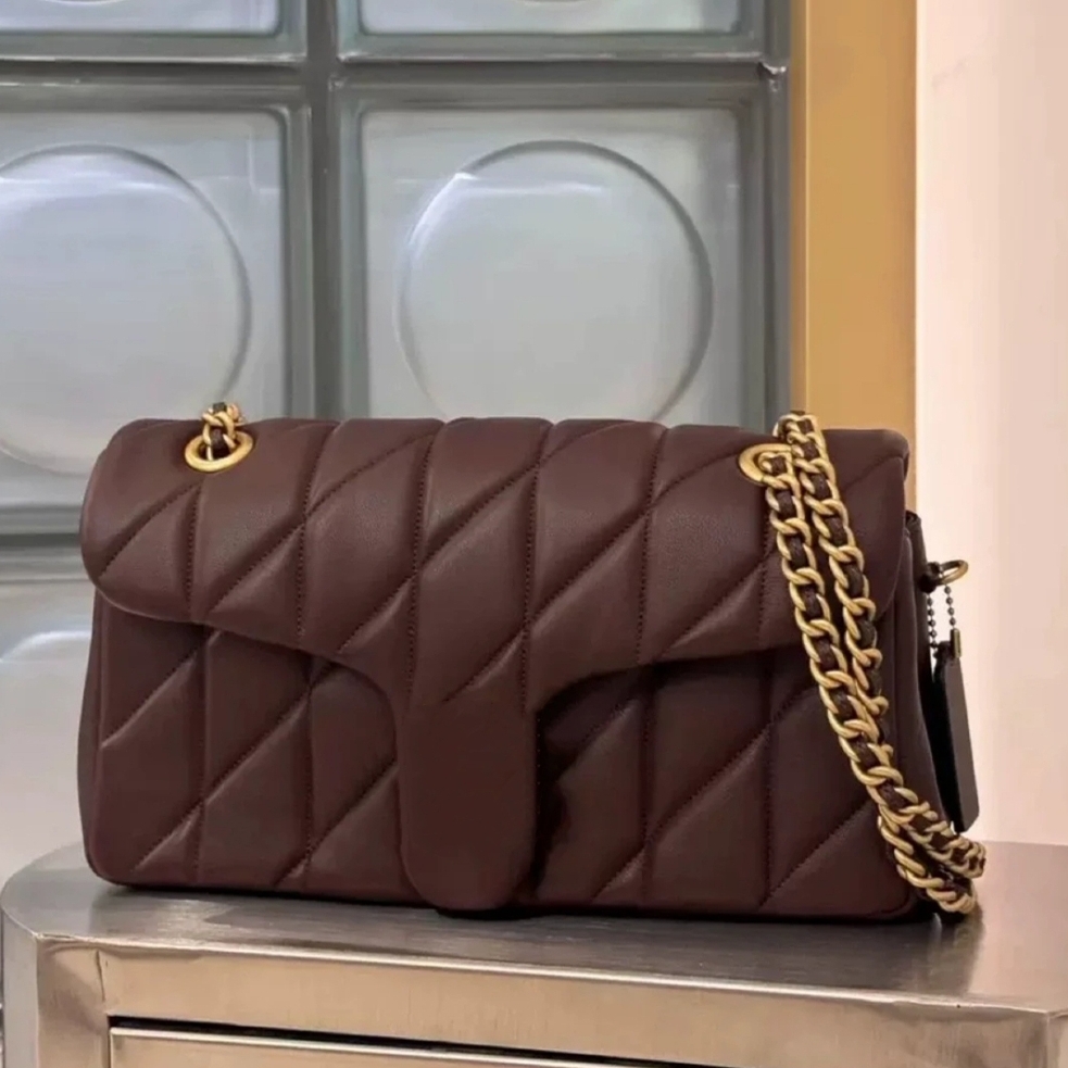 High quality leather Designer bag tabby Shoulder bag Quilted bag for Womens sacoche crossbody envelope bag Wallets Classic flap Luxury handbag lady