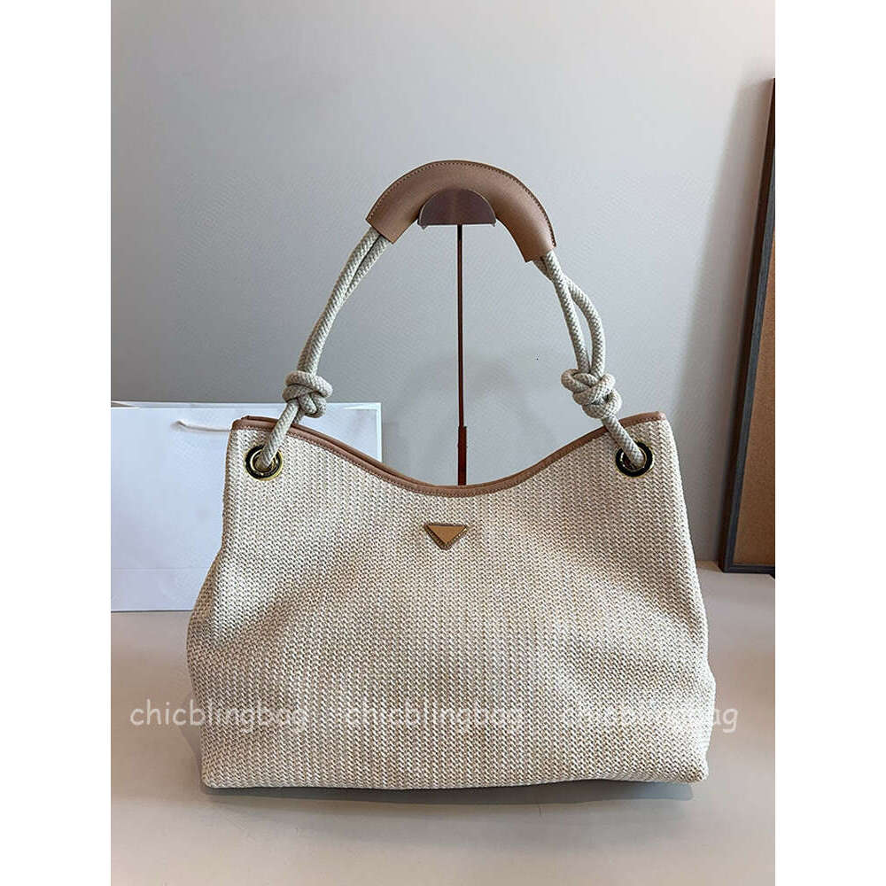 New designer fashion woven tote bag women's grass woven beach bag large shopping tote bag hobo armpit bag top luxury shoulder bag