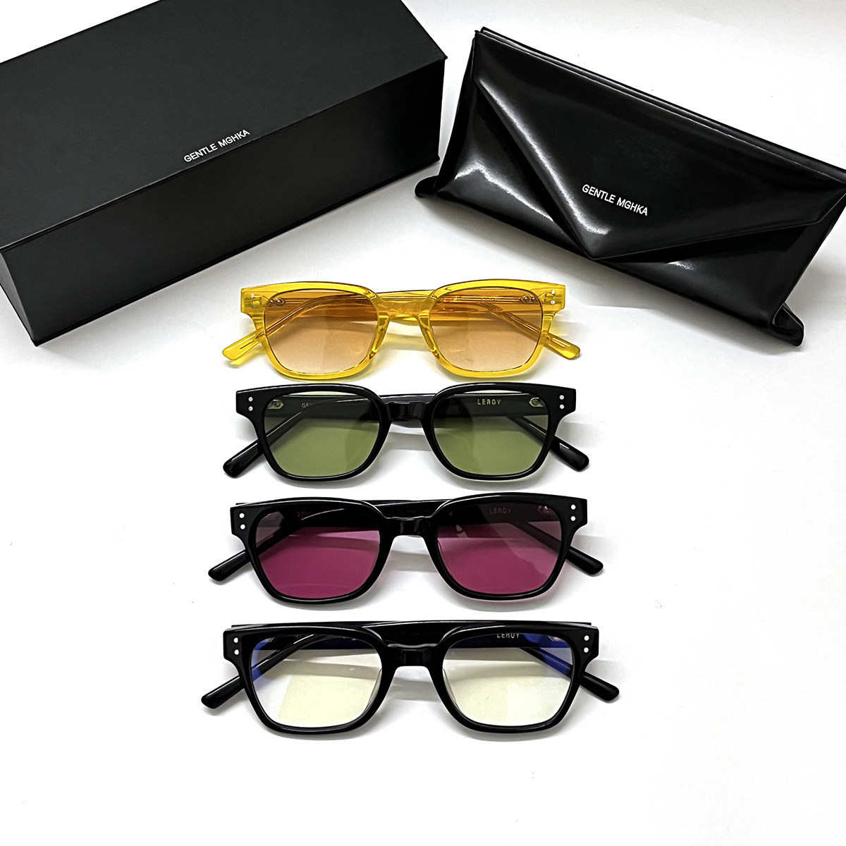 New Fashion GENTLE MGHKA Retro Optical rimless Glasses Alloy Round LEROY Eyeglasses uv400 men women GM Glasses Frame computer eyewear myopia eyeglas