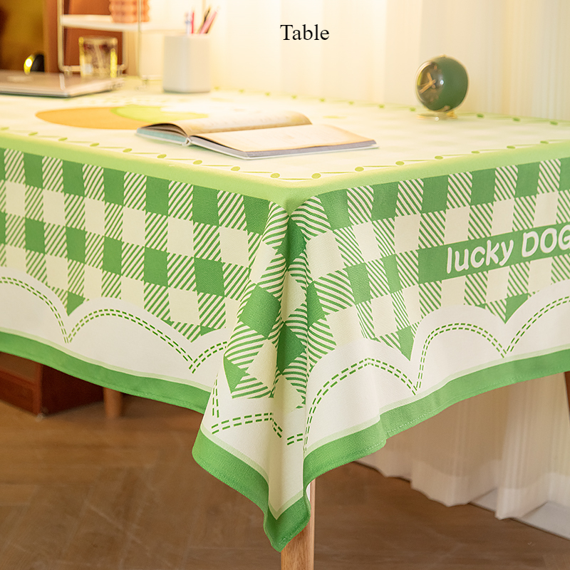 2025 Dinning Table Plaid Waterproof Oil-proof TV Cabinet Coffee Table Cloth-image-1059216427