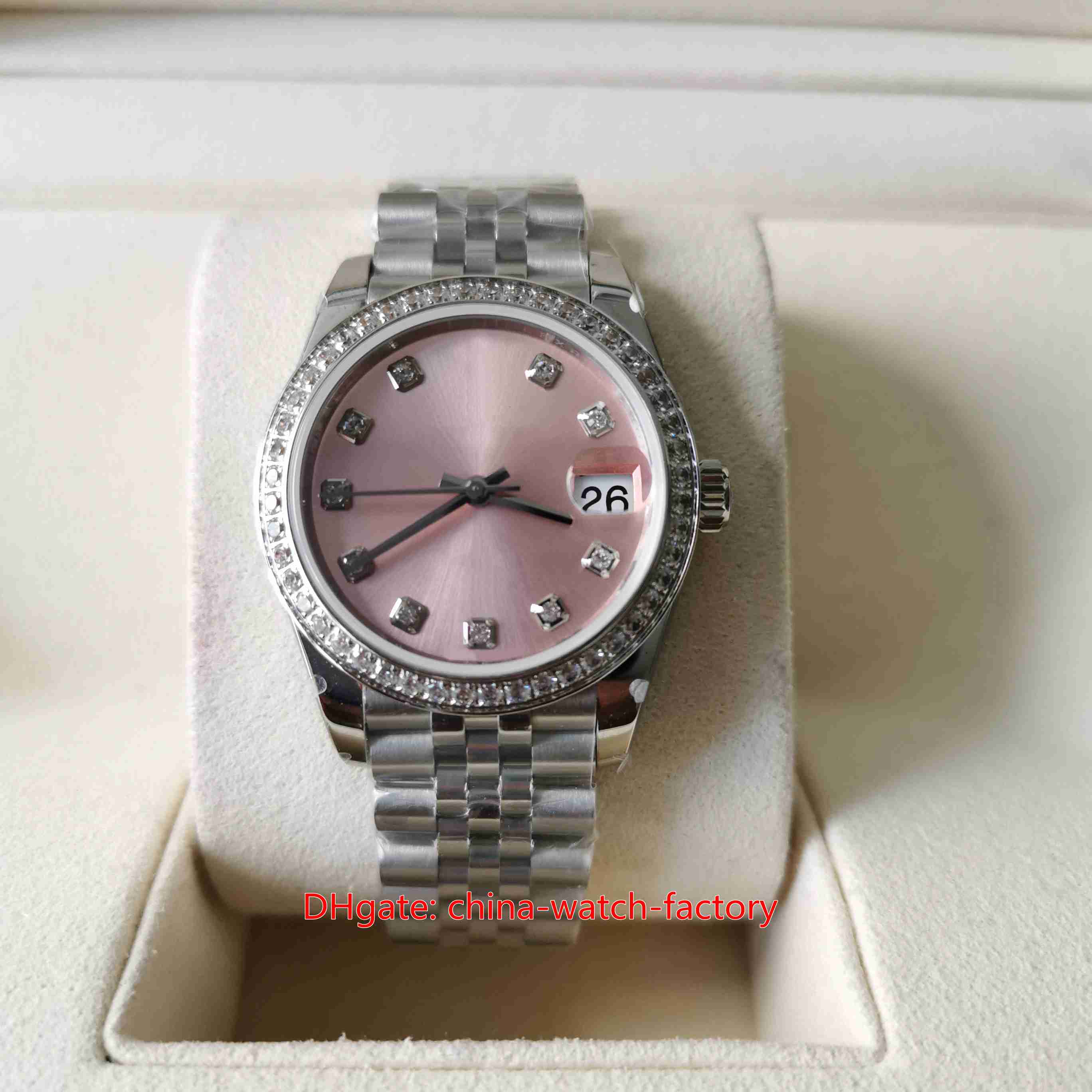 BP Factory Women's Watch BPF 31mm 279135 Président Diamond Membel en acier inoxydable Sapphire Watches BP2813 Mouvement mécanique Automatique Aut