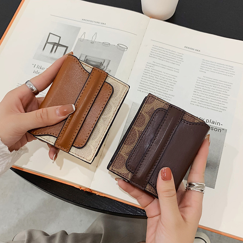 New Designer Wallet Multi Functional Handbag Weaving 30% Off Student Short Luxury Designer Bag With Buckle Wallet Card Bag Mobile Phone Bag Free Shi