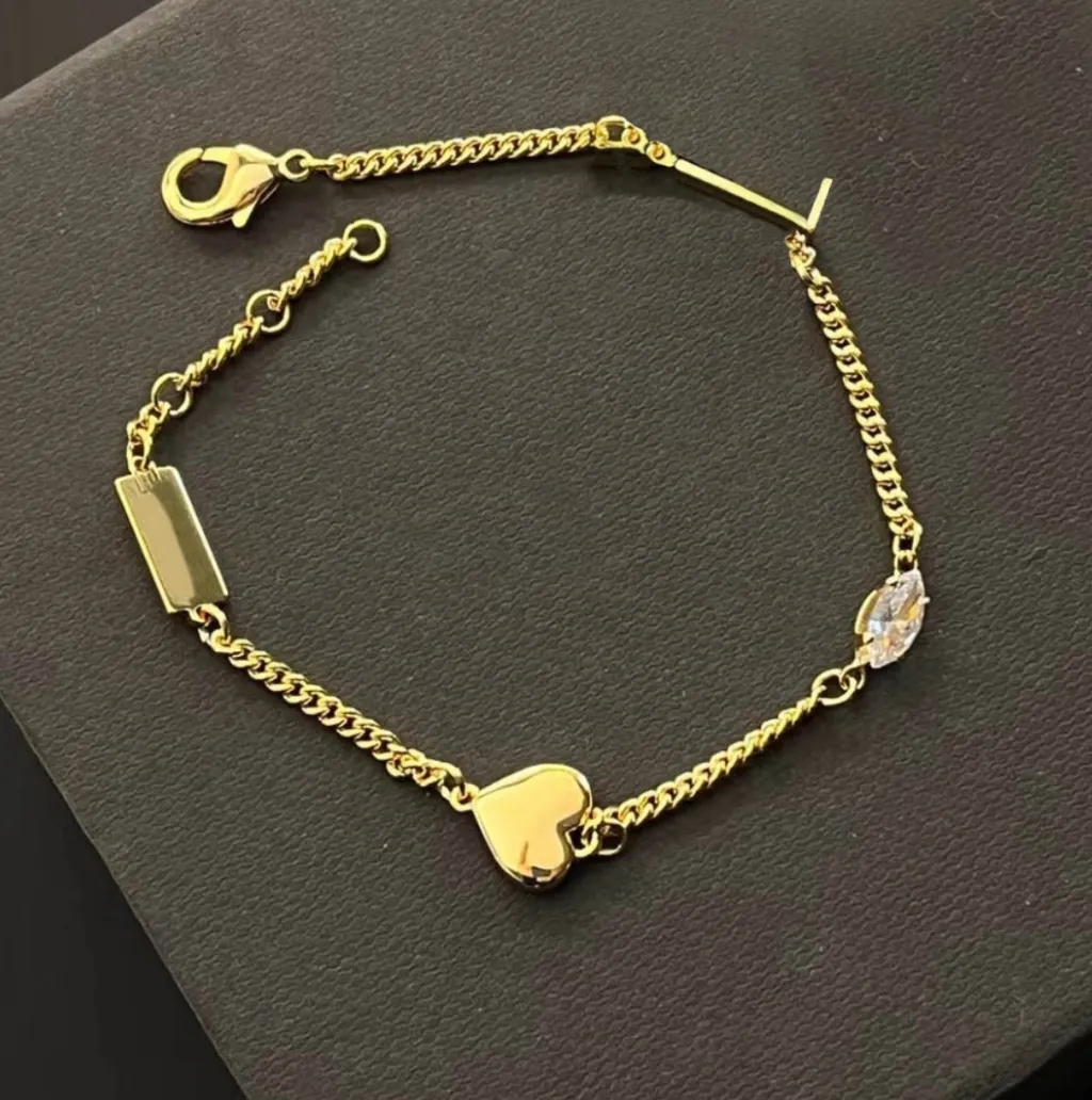 New Luxury Designer Jewelry 18k Gold Plated - Stainless Steel Couple Wedding Bracelets Gift Accessories Wholesale-HQ58888888