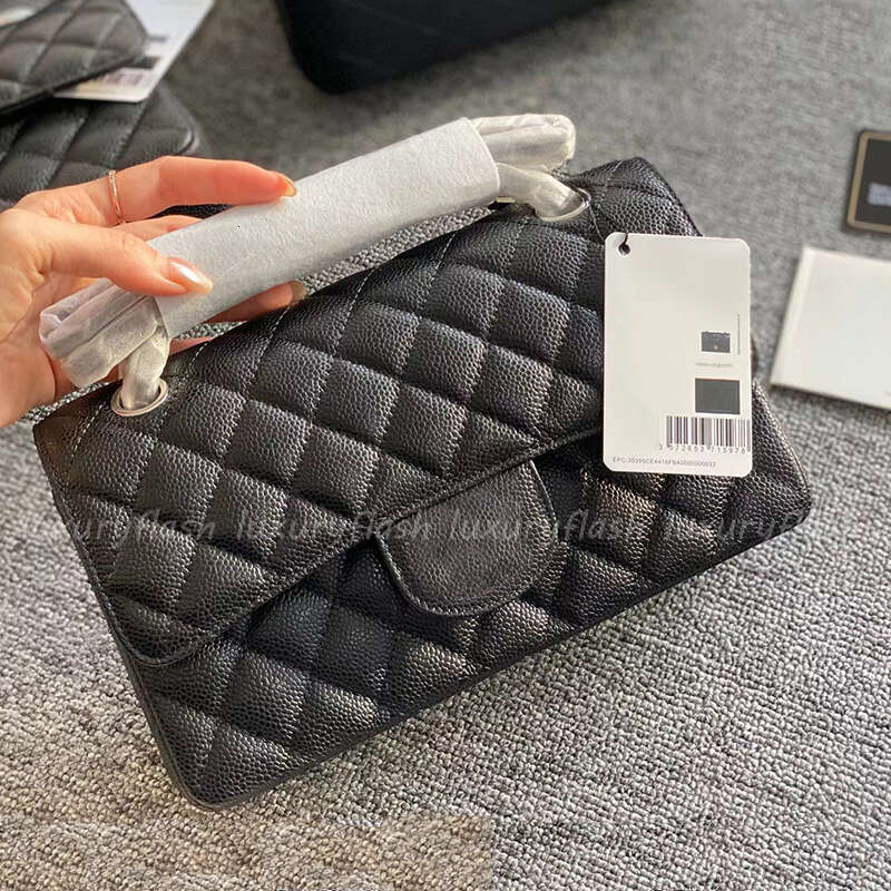 25cm High-quality Women Designer Shoulder Bags Black Gold Silver Chain Totes Handbags Classic Luxury Crossbody Bag Genuine Leather Luxuryflash