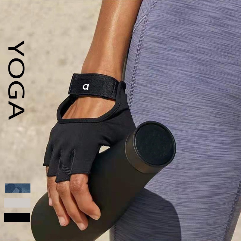 2025 Été Femmes Hommes Gants De Yoga Silicone Antidérapant Anti-transpiration Respirant Fiess Sports Vélo De Plein Air Gants Demi-Doigts Gym Powe