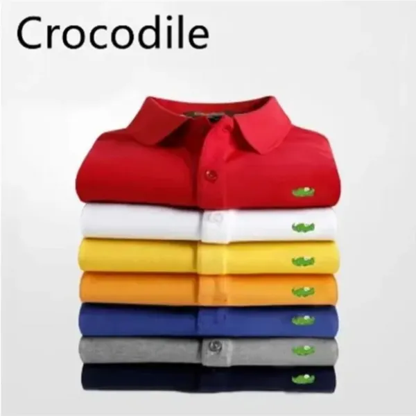 High Quality Spring Luxury Italy Men T-Shirt Designer Polo Shirts High Street Embroidery small horse crocodile Printing Clothing Mens Brand Polo-image-913946024