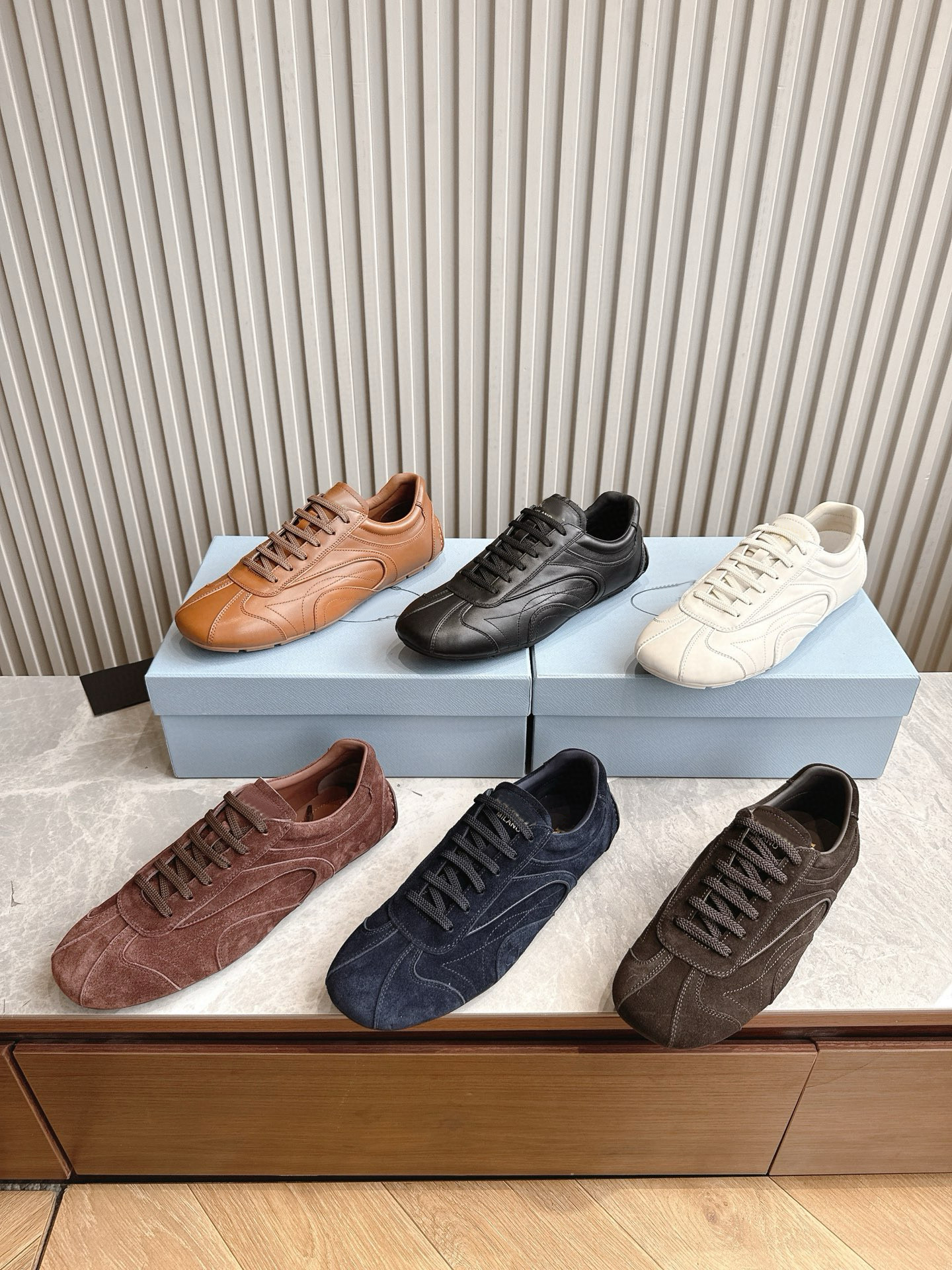designer Shoes Antiqued Nappa leather sneakers high-quality Men Women Daily Outfit Outdoor Recreation suede Lace-Up Low Running shoes Size 35-45