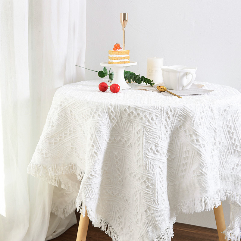 Background Photography Hanging Cloth Stall Food Cloth White Decorative Props White Cloth Dessert Picnic Cloth-image-1105723816