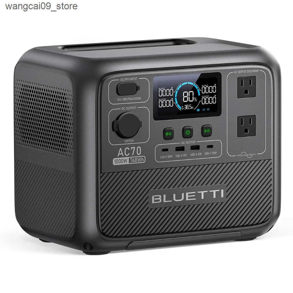 Portable Power Station 768Wh LiFePO4 Battery Backup with 2 1000W AC Outlets (Power Lifting 2000W) 100W Type-C z250530-image-1059843089