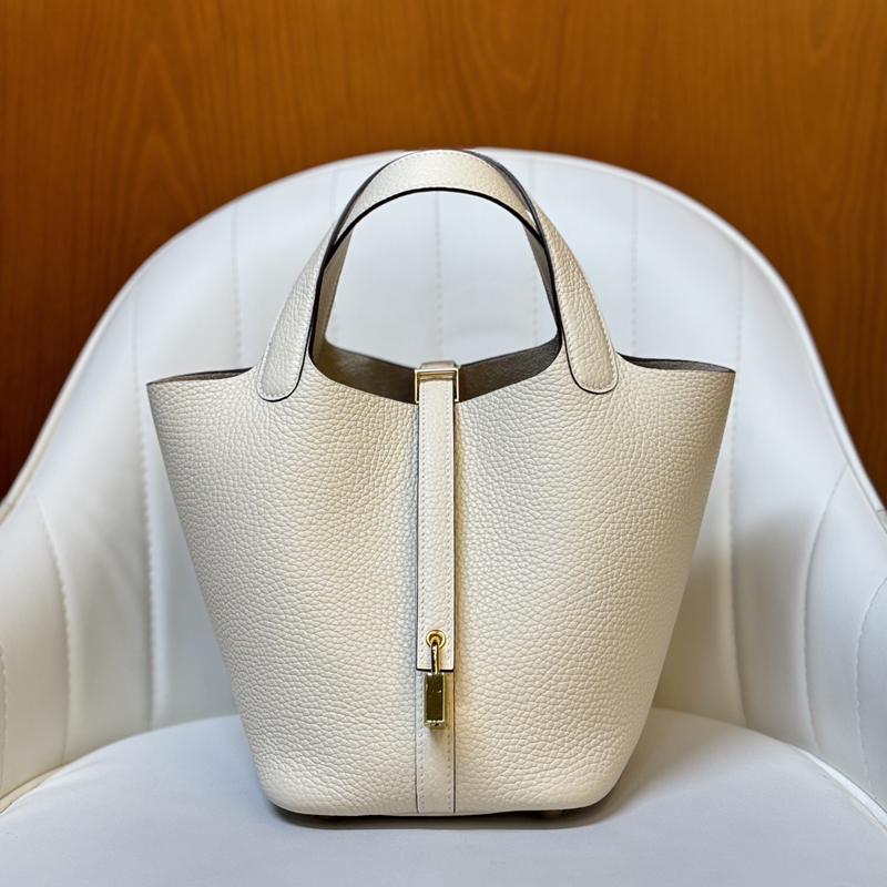 10A Mirror Quality Women's Handbag Cowhide Tote Bag Casual Basket Fashion Commuter Tote Bag-image-978688750