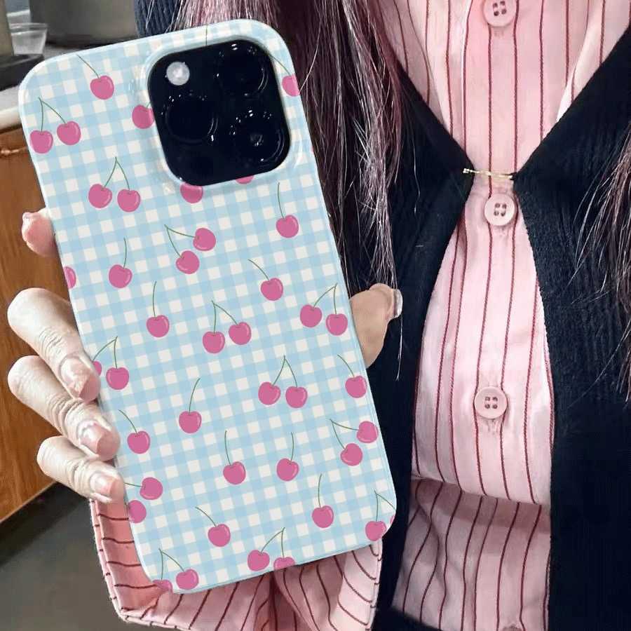 Étui de téléphone Personnaliser Nom Lettres personnalisées Macaron Couleur Étui en cuir pour iPhone 16 15 14 13 12 11 Pro Max 16 Plus Couverture