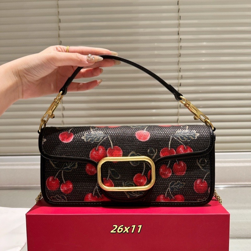 Designer Handbag Fashion Tote Chain Purse Wallet Envelope Bag Top Quality Womens Flap Chain Bag Cherries Pattern Luxury Shoulder Bag Crossbody Bag c