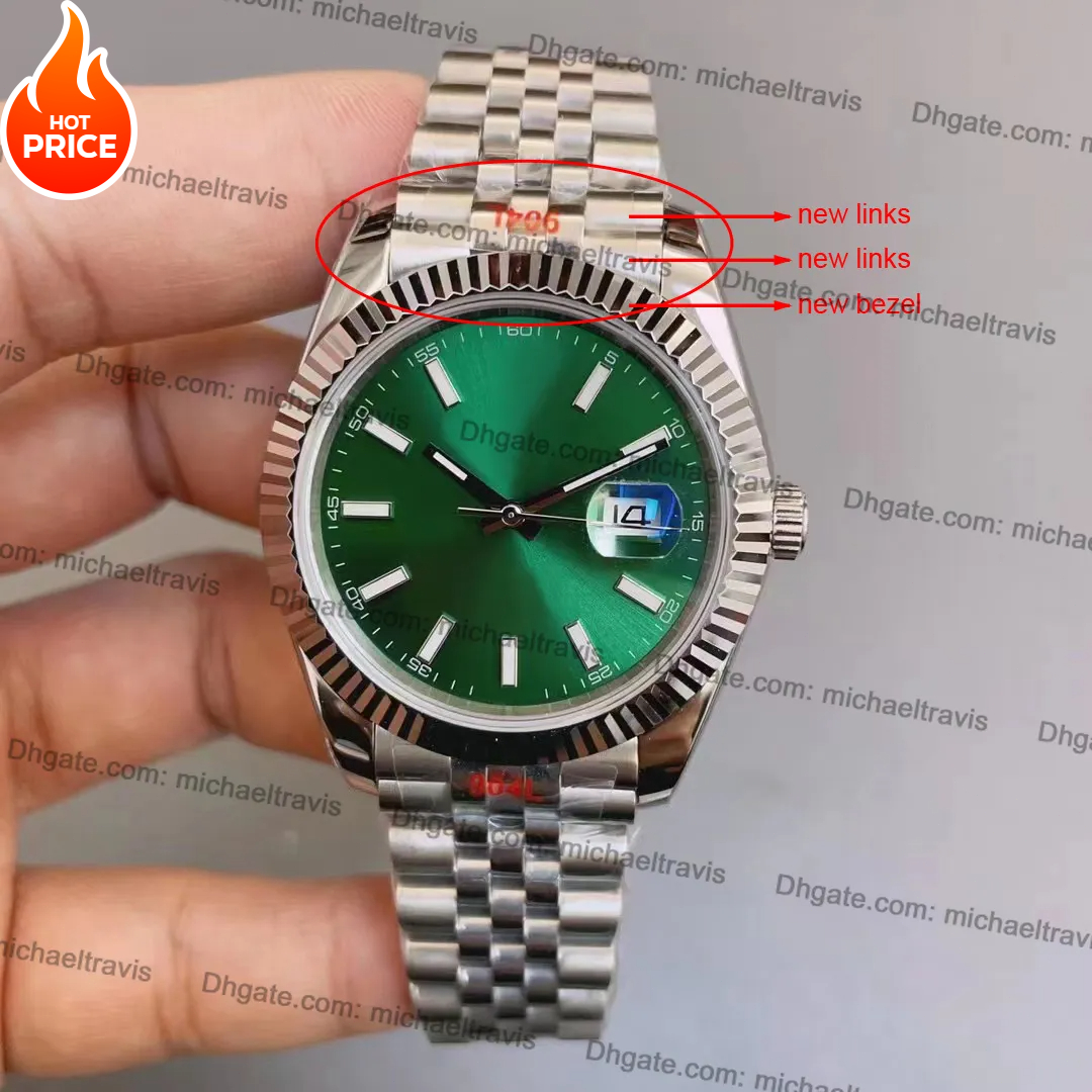 5A Quality U1 ST9 Mens Watch Designer 41MM New Bezel New Links Sapphire Crystal 904L Stainless Steel Waterproof Watches for Men Wristwatches Gree