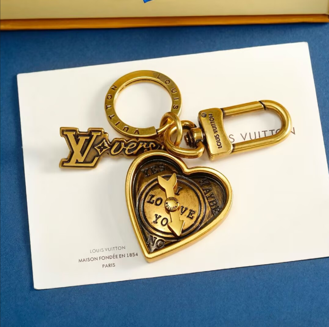 LOVERS COEUR Porte-clés Pour Femmes De Luxe Hommes Designer Porte-clés Mode Couple Llaveros Or Porte-clés