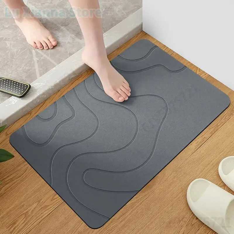 Indoor Diatomite Stone Bath Mat Soft Diatomite Mud Mat Water Absorption Quick-Drying Entrance Rugs M251201-image-1086783895