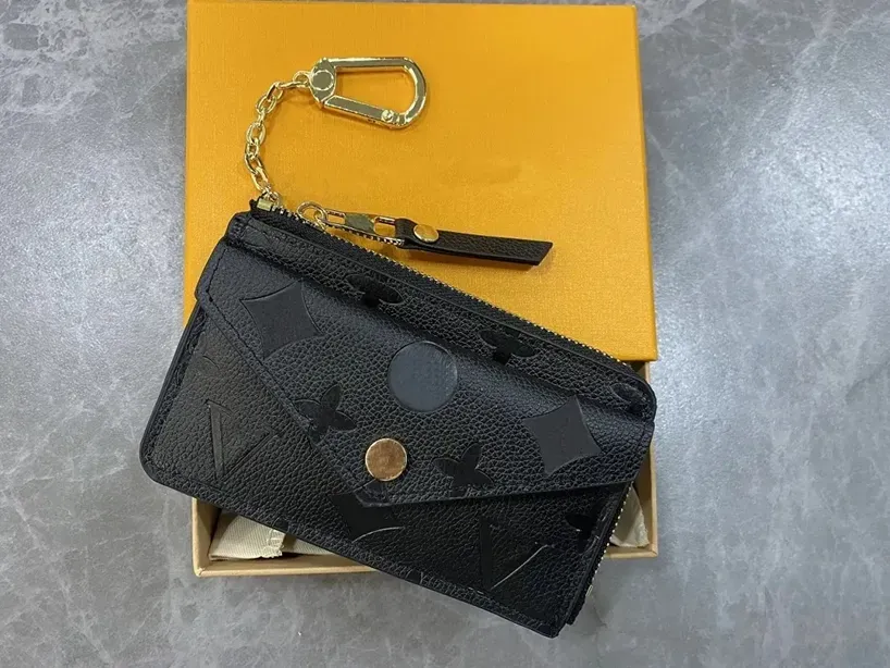 10A high quality designer wallets luxury womens short purses embossed flower letters credit card holders ladies plaid money clutch bags with box and