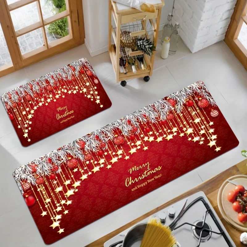 VIKAMA Christmas Day Bathroom Mat Bathroom Shower Room Anti slip Water absorbing Quick drying Carpet Home Decoration M251201-image-1086783316