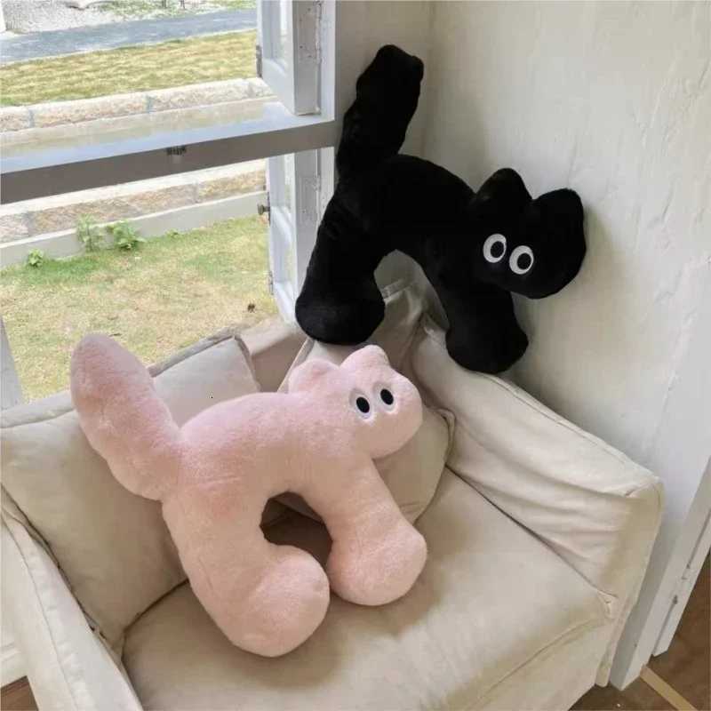 Cute Cat Soft Filling Plush Doll Toy Sleep Neck Throw low Sofa board Cushion Ro Decoration Children Birthday Gifts Toy H251201-image-1086790305