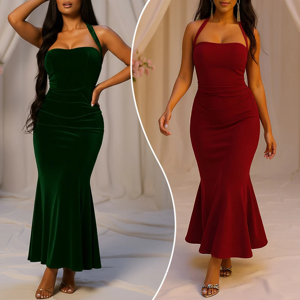 Womens Evening Party Gowns 2025 Female Vintage Sexy Club Prom For Women Mia Muse Bodycon Long Dresses Elegant Christmas 251129