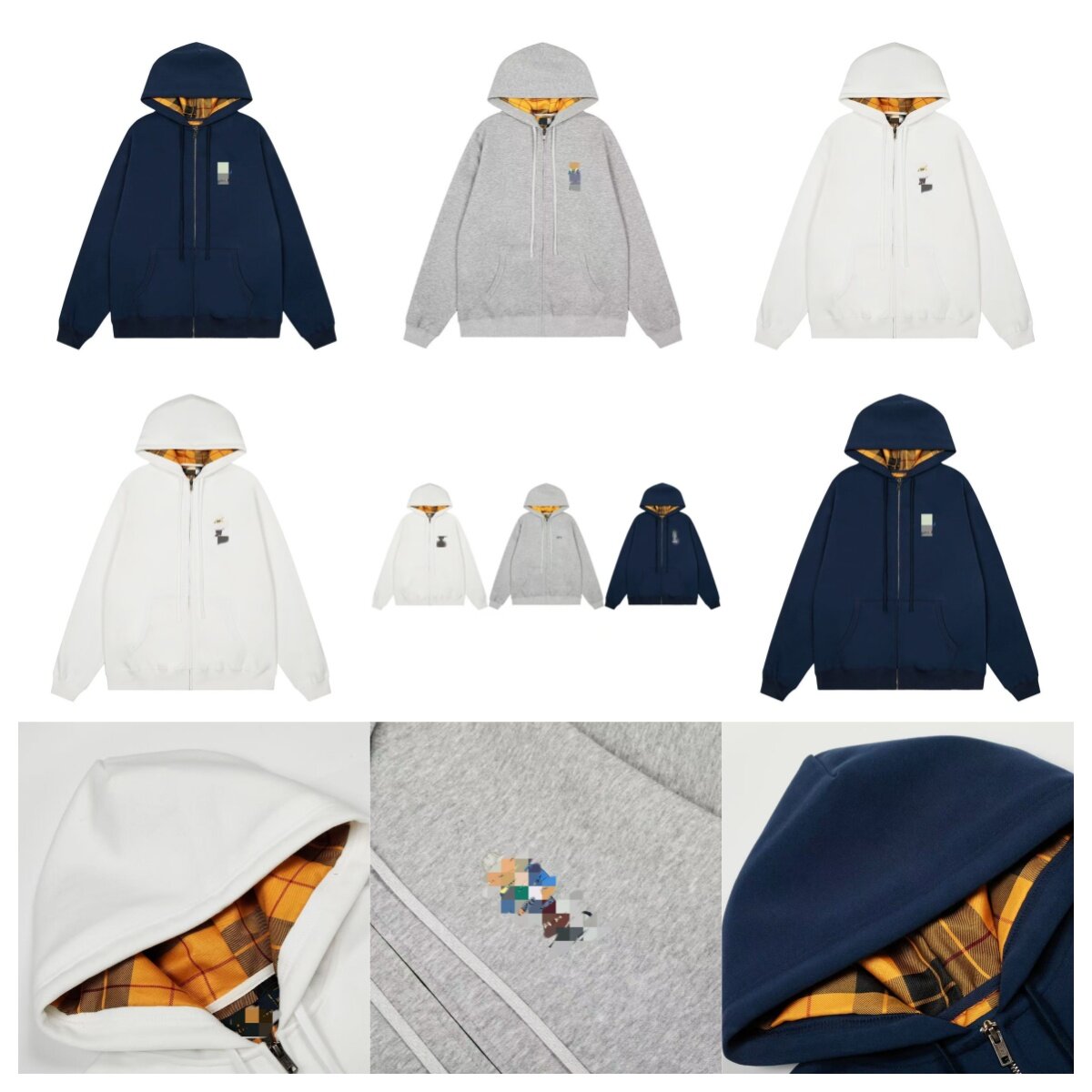 RL Luxury Wool Hoodie Men Man Boy Hooded Designer Wear Letter USA Brand 2026 Sweatshirt Jacket Coat Zip Up 380G student