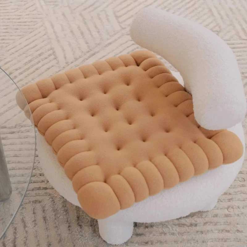 1Pc Cookie Shaped Cushion Seat Cushion Floor Mat Thick Polter Fiber Cushion For Off He Use Versatile Knitted Fabric l H251201-image-1086790209