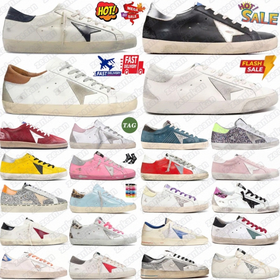 Italy Star Ball sneakers shoes designer sneaker men women Beige Night Blue White Snake Silver Green Light Pink Ice Grey black Leather G37rX#-image-971865623