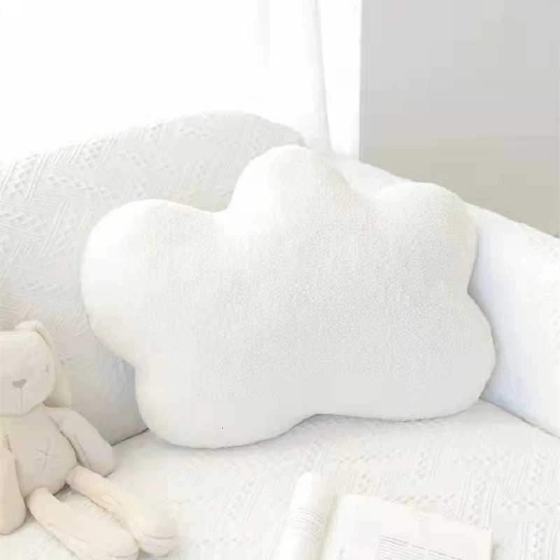 Decoration Soft Cute PP Cotton Nordic Style White Cloud Shaped Cushion Bedding Sofa Cute He Throw low Stuffed Plush Toys H251201-image-1086779484
