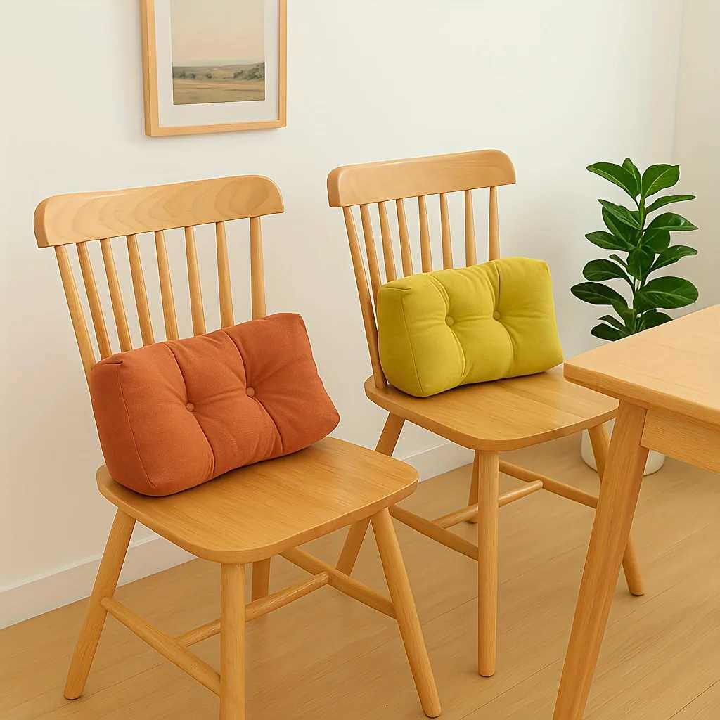 Thicke Lumbar Support low Space Themed Chenille Polter Filling Mti-Functional Off Chair He Decor Back Cushion M260325-image-1098984345