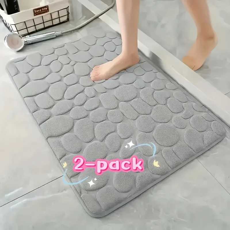 Ultra-Soft Coral Fleece Bathroom MatMachine WashableThick Coral Fleece Low Pile Rectangular Suitable for Bathroom Entrance M251201-image-1086783516