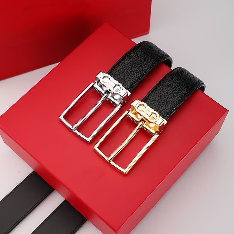 Hommes Designer Ceintures Mode Véritable Ceinture En Cuir De Luxe Classique Hommes Femme Ceinture Or Argent Boucle Ceinture 3.3 cm Avec Boîte