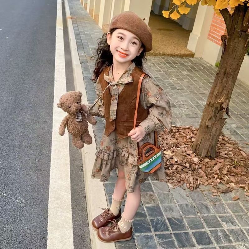 D827 Designer-Inspired Children&#039;s Wardrobe Essential Tailored Top and Bottom Ensemble-image-1086820115