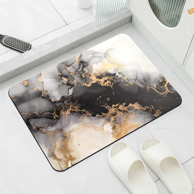 Tapis de salle de bain de luxe tapis de bain de douche antidérapant Super absorbant tapis de sol à séchage rapide tapis de toilette tapis de pail