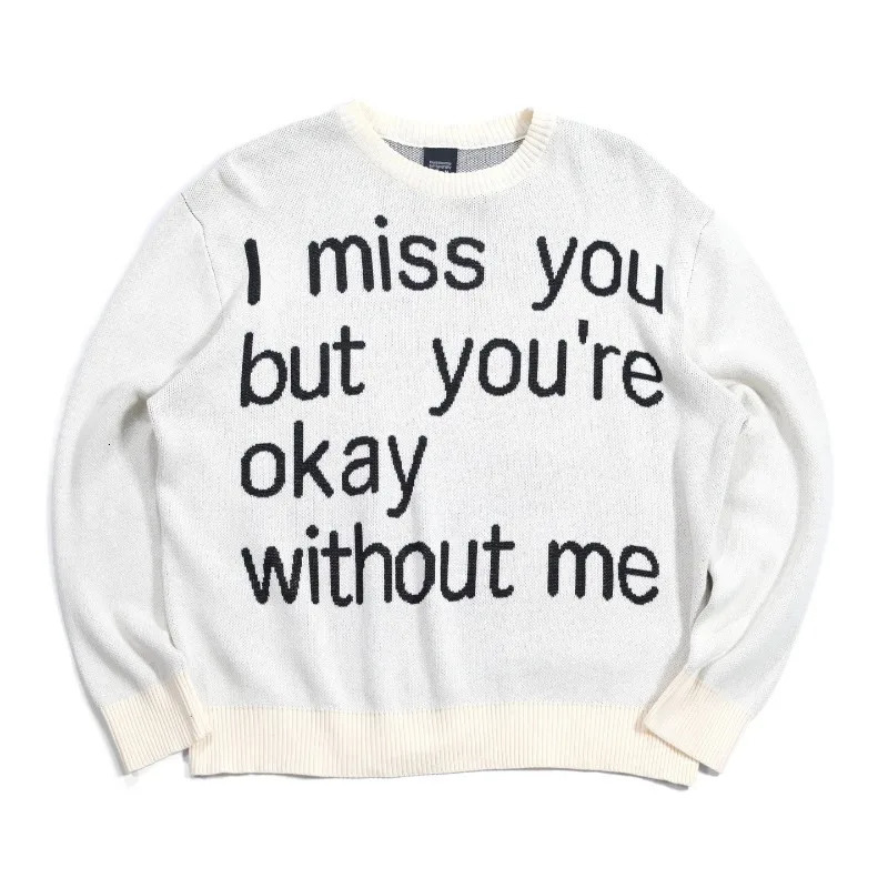 Trendy Brand Retro Casual Letter Oversized Sweater Men Y2K American Harajuku Hip-hop Rock High Street Vintage Loose Tops Women 230904-image-999722317