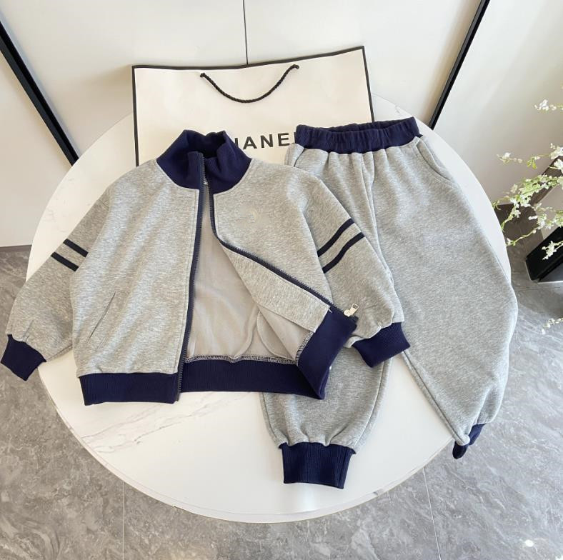 Designer Kids Clothing Set Autumn Winter Luxury Hooded Sweatshirts Childrens Sweatpant 2PCS T-shirt Kid Tracksuits Toddler Size 90CM-150CM H25120-image-1087662643