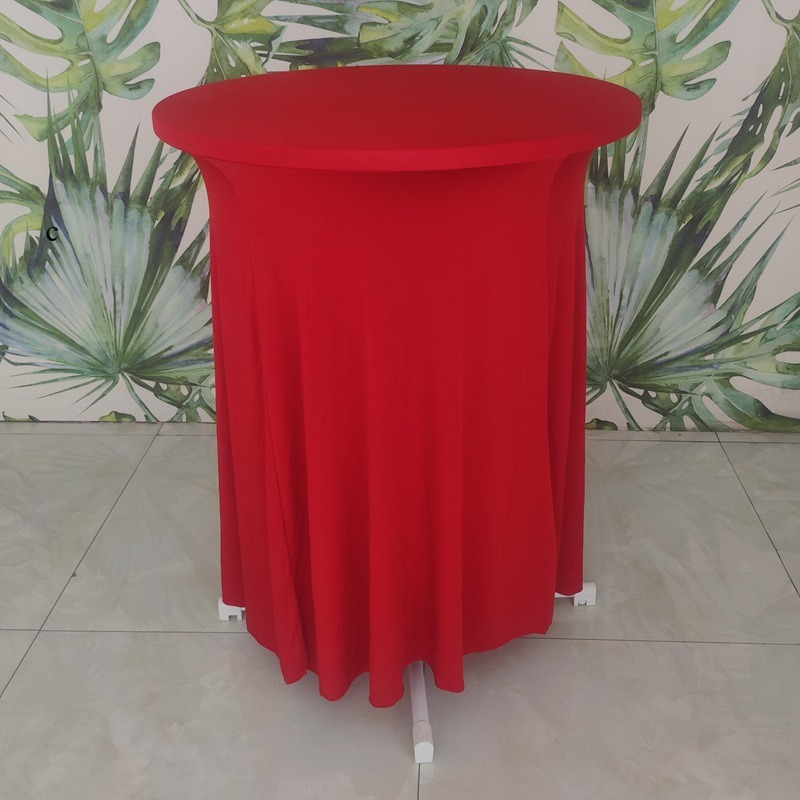 2026 Mat A01 Dinning Table Stretch Cloth Skirt Table Cover Banquet Tablecloth-image-1086737638
