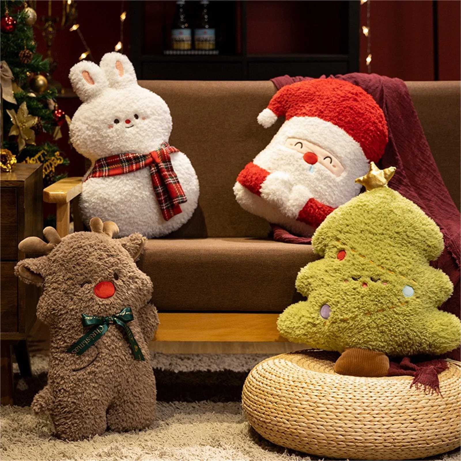 Cute Christmas low Creative Shape Plush Stuffed Soft Throw lows Sofa Ro Christmas Party for Christmas Dec H251201-image-1086790871